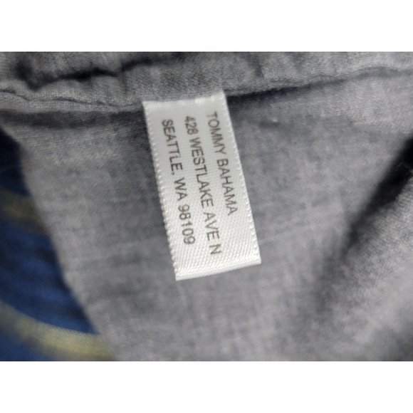 Tommy Bahama Button Down Island Modern Fit Flannel Shirt‎ Size XL Blue Stripes - Picture 4 of 6